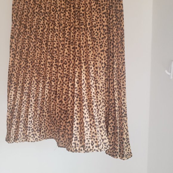 Leopard Cheetah Shein Midi Skirt - Picture 3 of 4